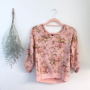 Floral sweatshirt